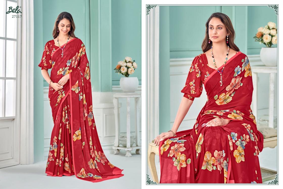 BELA SAREES PRESENT CLARA 14 GEORGETTE LATEST SAREE COLLECTION 2025