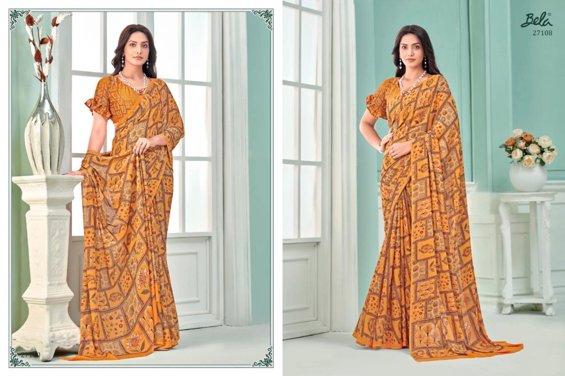 BELA SAREES PRESENT CLARA 14 GEORGETTE LATEST SAREE COLLECTION 2025