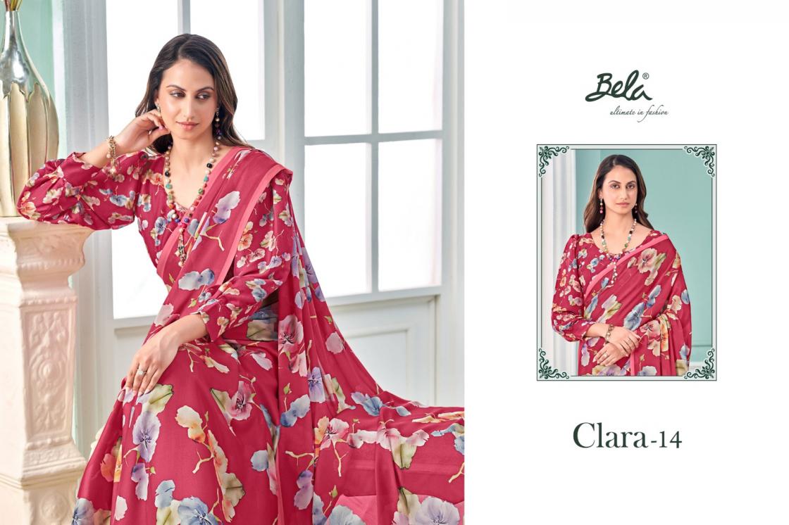 BELA SAREES PRESENT CLARA 14 GEORGETTE LATEST SAREE COLLECTION 2025
