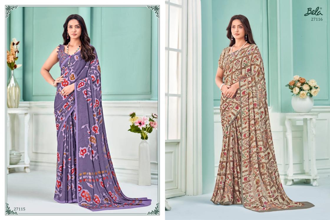 BELA SAREES PRESENT CLARA 14 GEORGETTE LATEST SAREE COLLECTION 2025