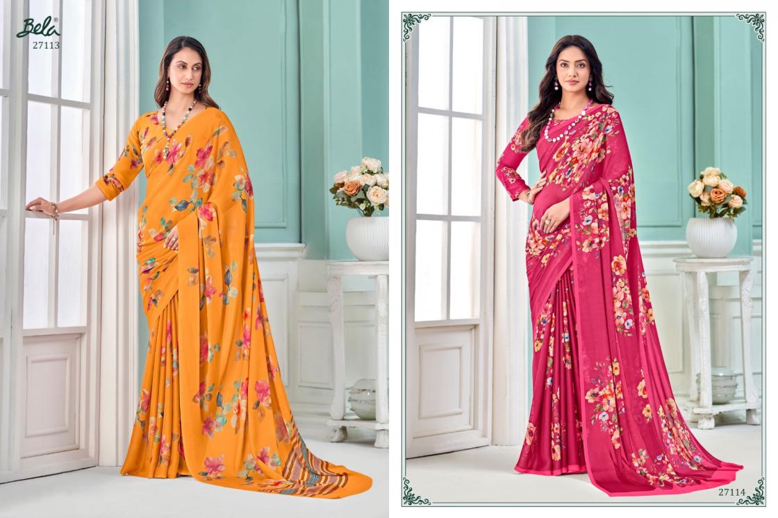 BELA SAREES PRESENT CLARA 14 GEORGETTE LATEST SAREE COLLECTION 2025