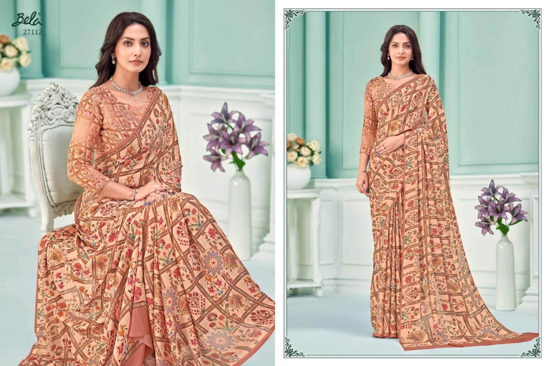 BELA SAREES PRESENT CLARA 14 GEORGETTE LATEST SAREE COLLECTION 2025