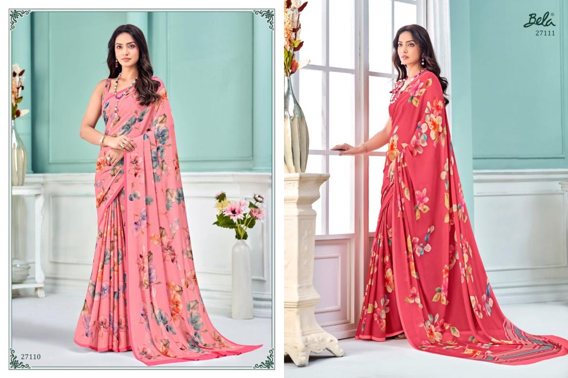 BELA SAREES PRESENT CLARA 14 GEORGETTE LATEST SAREE COLLECTION 2025