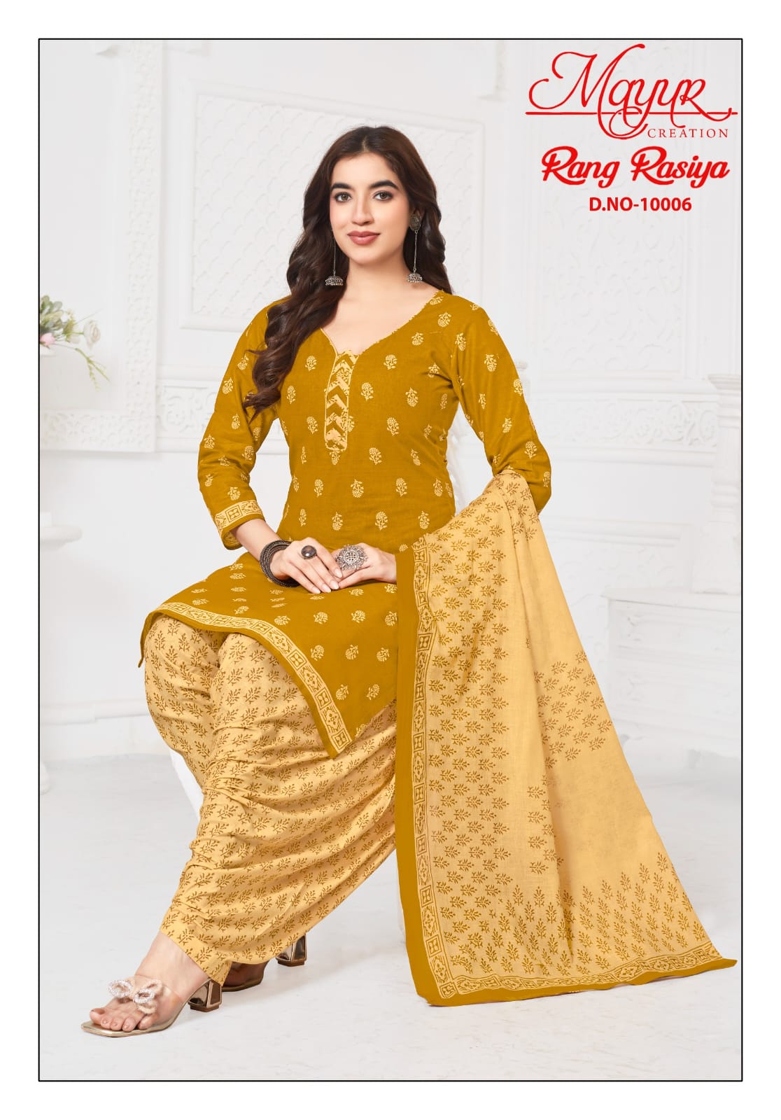 ayur Rang Rasiya Vol-10 Wholesale Heavy Cotton Fabrics Dress Material