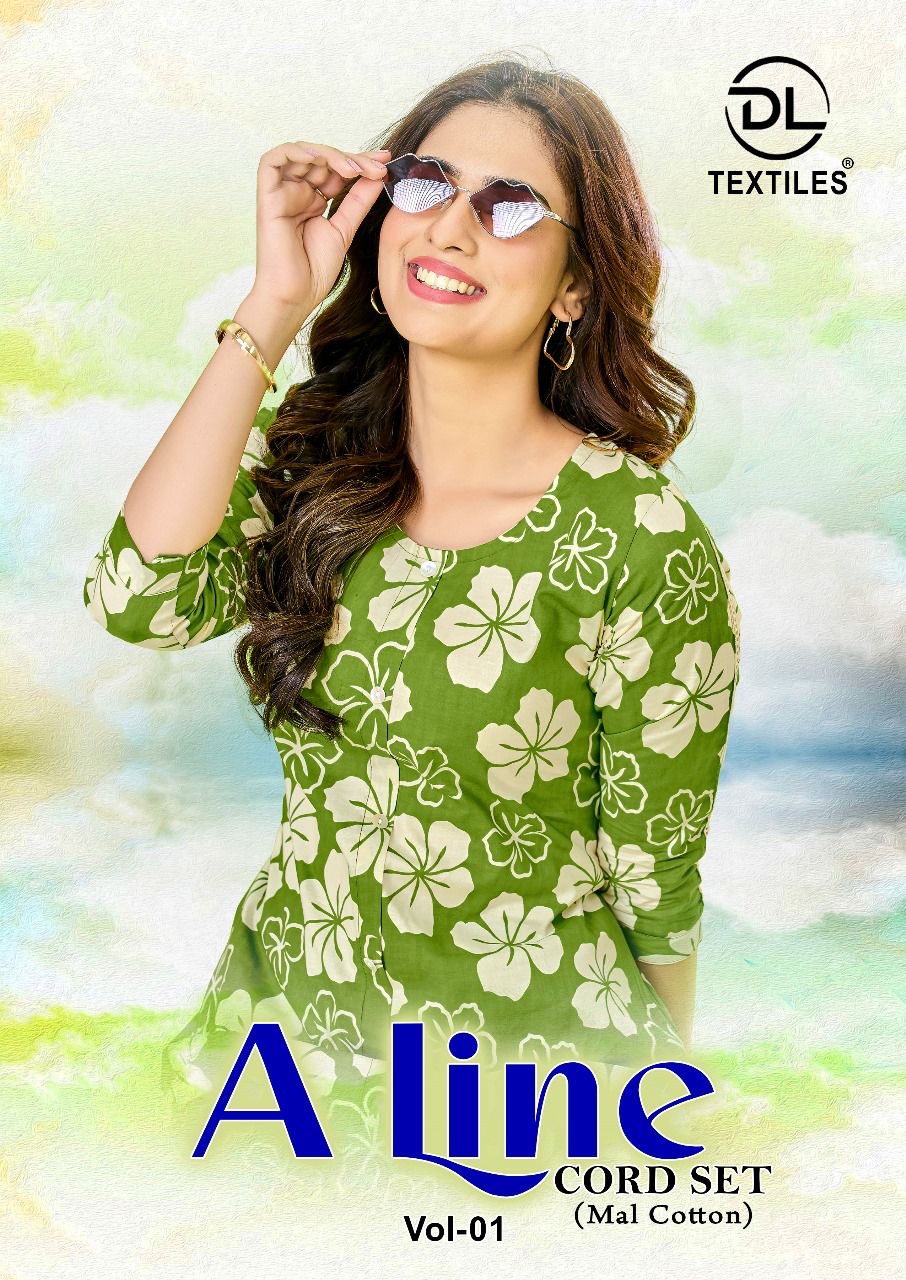 DL A LINE VOL-1 WHOLESALE HEAVY MAL COTTON PRINTED A LINE STYLE FASHIONABLE CORD SET