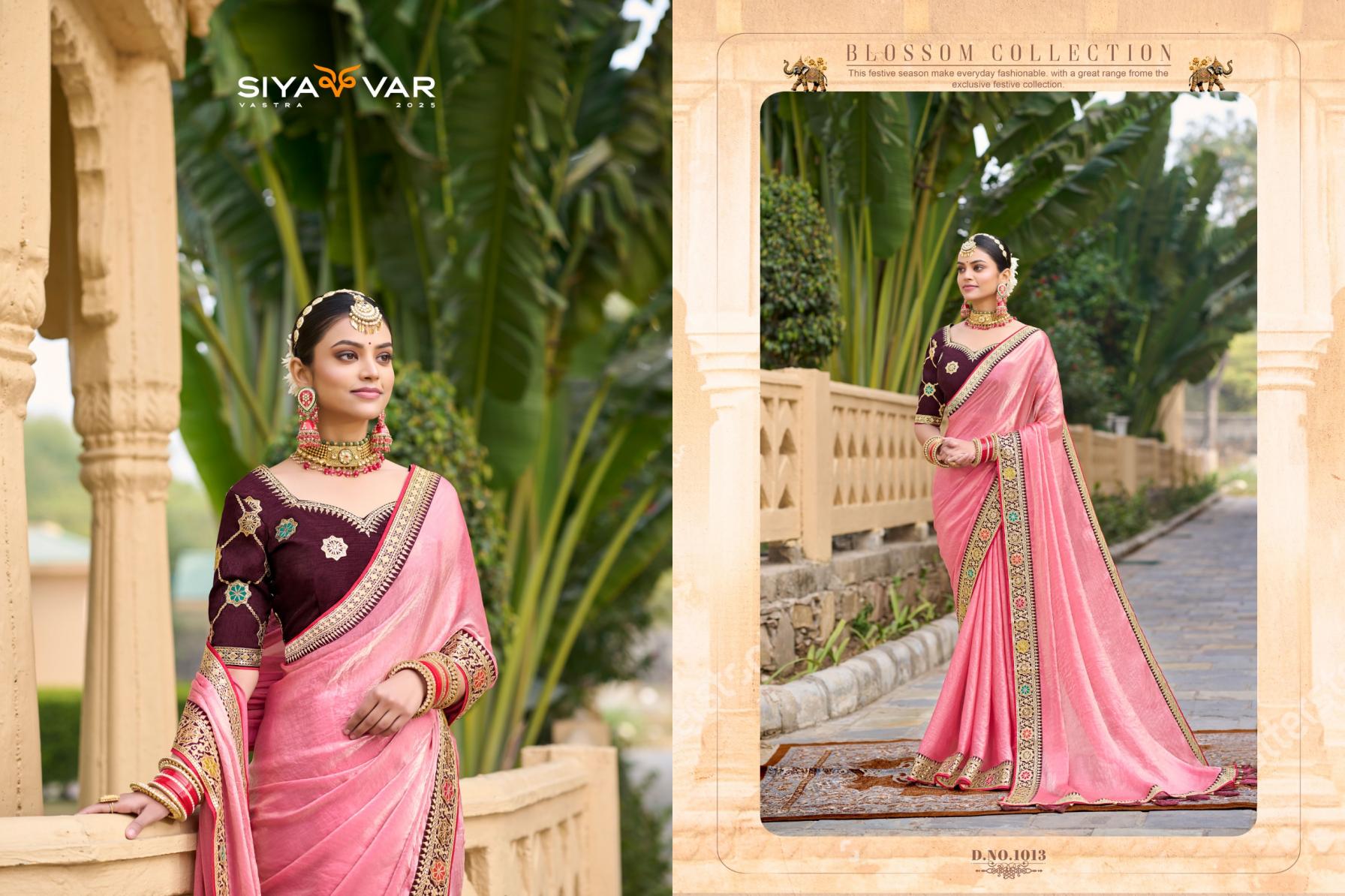 SIYA VAR ADHYAY VOL 1 1001-1015 SERIES EXCLUSIVE DESIGN FENDI SATIN SAREE EXPORTS
