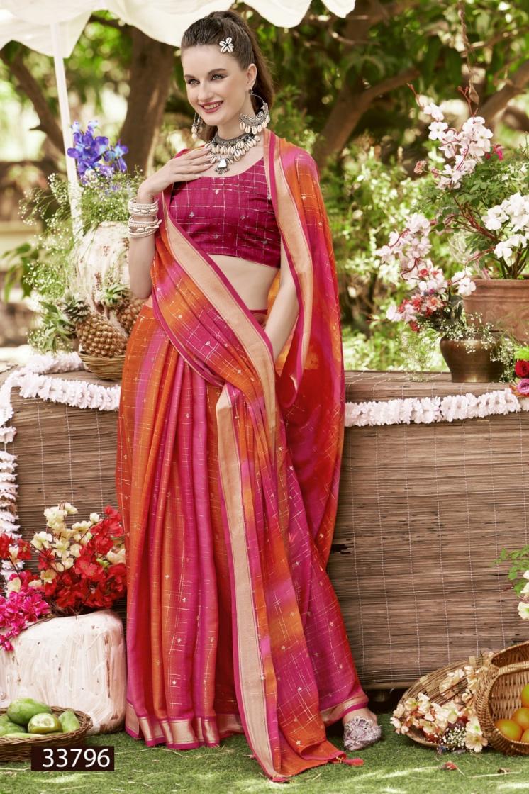 VALLABHI PRINTS PRESENT ABHIMATI GEORGETTE STYLISH LOOK SAREE