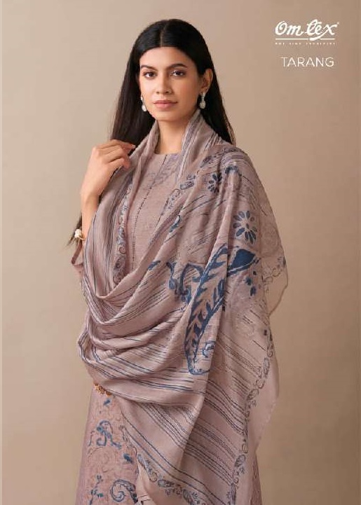 OMTEX TARANG WHOLESALE VINTAGE LINEN DIGITAL PRINT WITH HAND WORK CLASSIC SALWAR SUITS