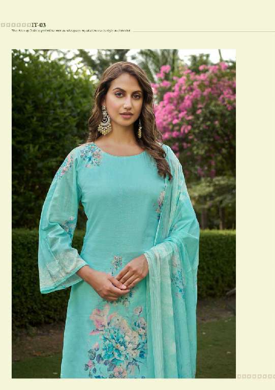 ITRH BY KARVA DESIGNER STUDIO WHOLESALE PURE LAWN COTTON CAMRIC DIGITAL PRINTED WITH HANDWORK  SUITS