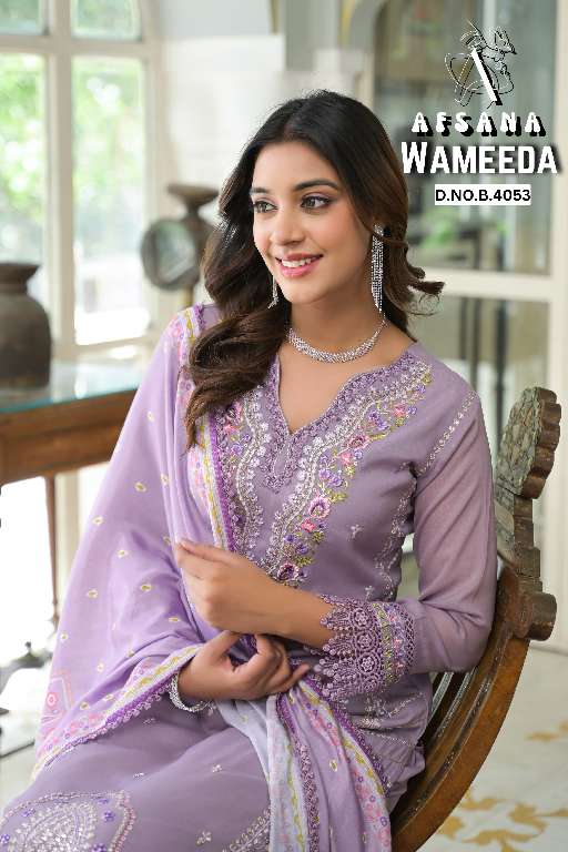 AFSANA WAMEEDA WHOLESALE LUXURY PREET COLLECTION READYMADE CLASSIC STYLE COMBO SIZE SUITS