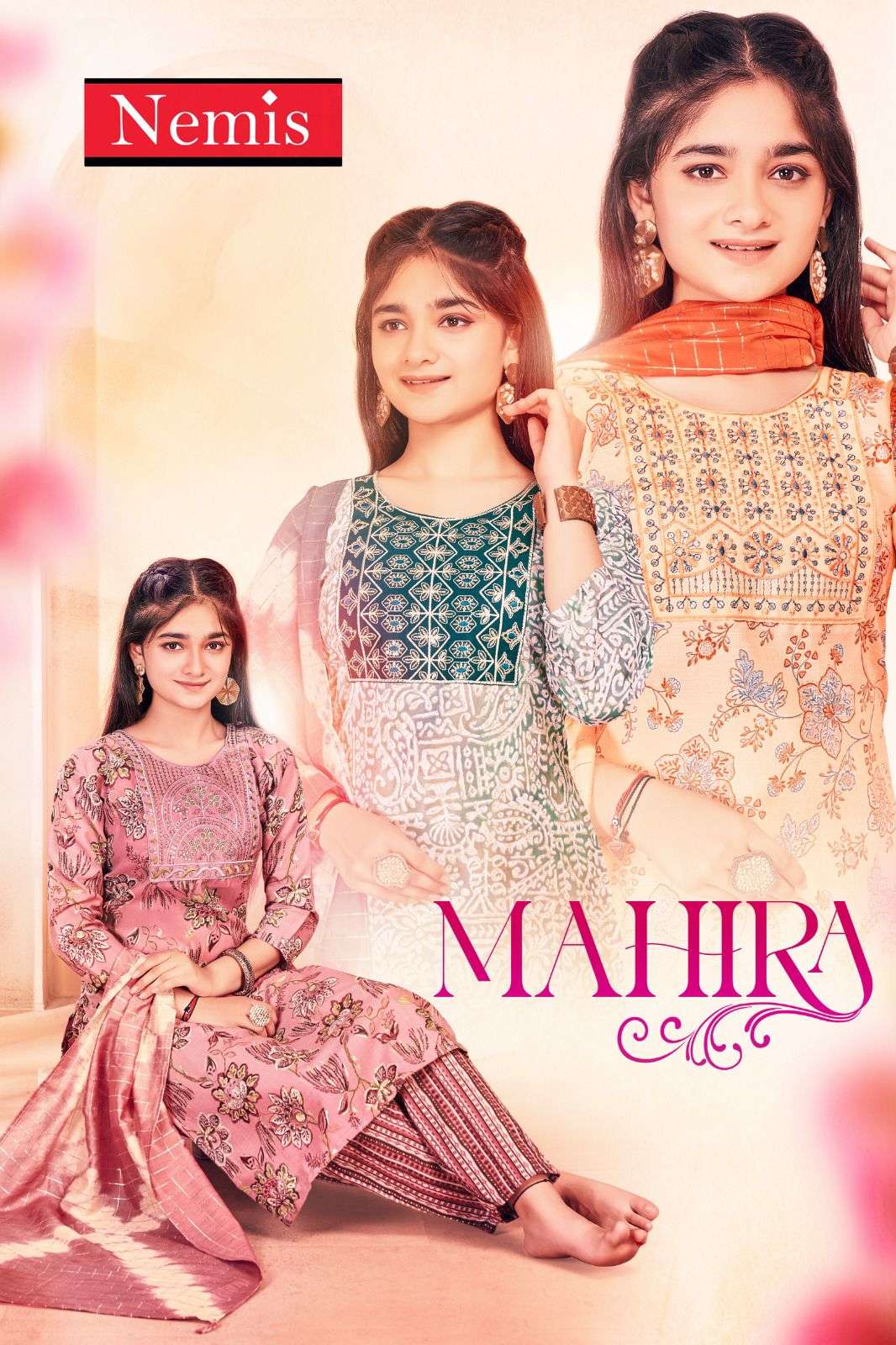 MAHIRA VOL 1 BY NEMIS CAPSULE PRINT CASUAL READYMADE COMBO SET SUIT FOR KIDS