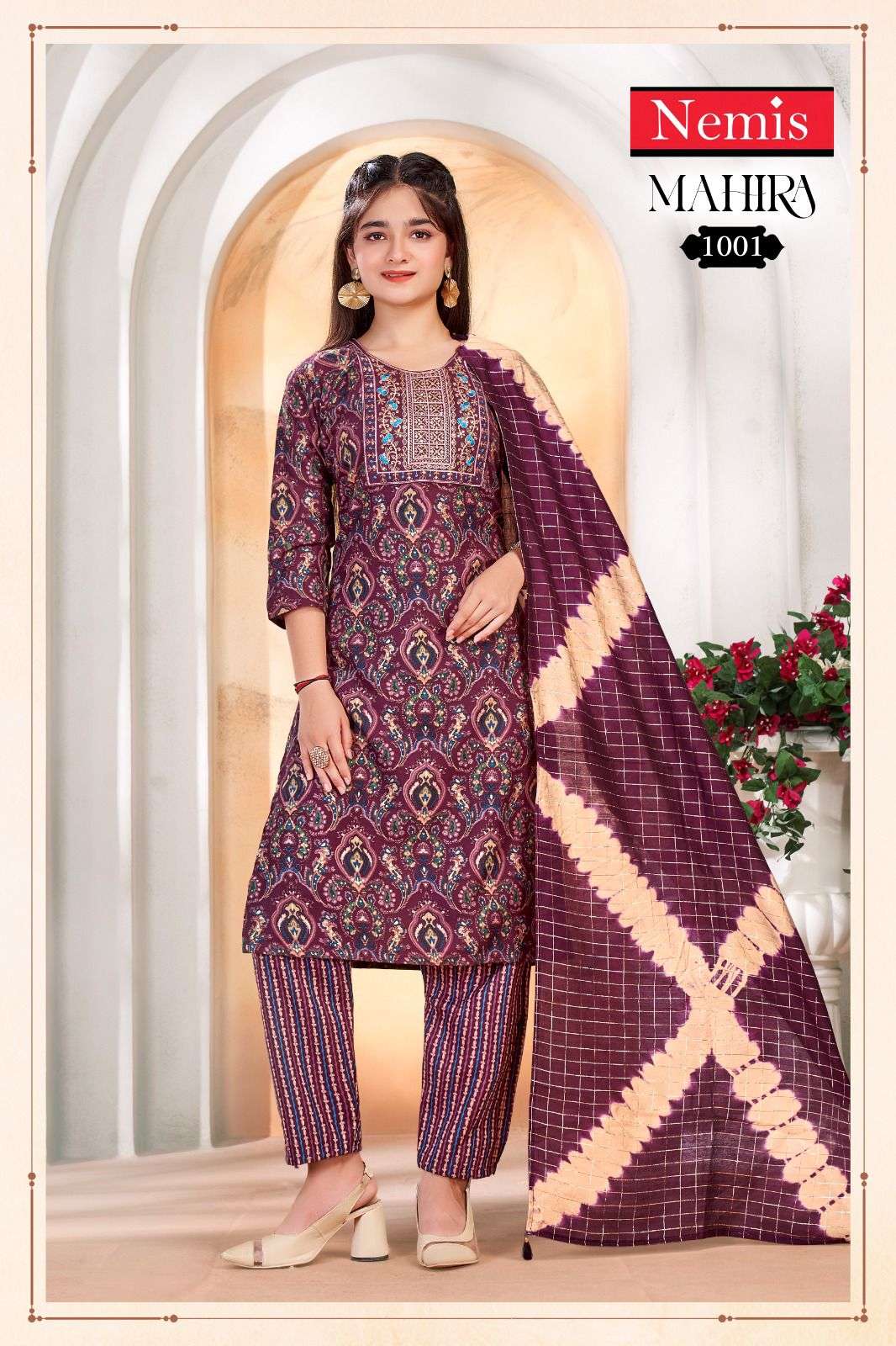 MAHIRA VOL 1 BY NEMIS CAPSULE PRINT CASUAL READYMADE COMBO SET SUIT FOR KIDS