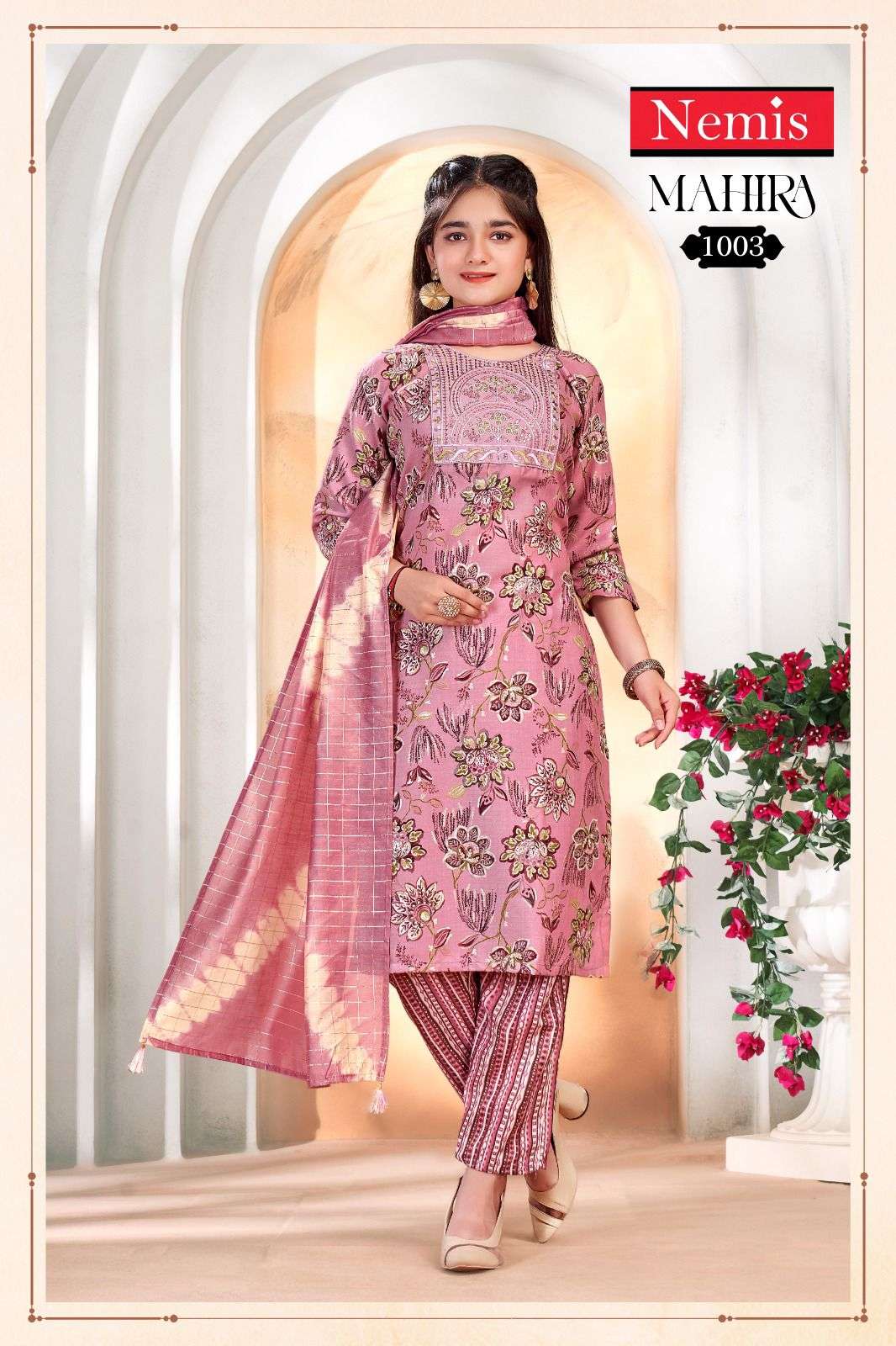 MAHIRA VOL 1 BY NEMIS CAPSULE PRINT CASUAL READYMADE COMBO SET SUIT FOR KIDS