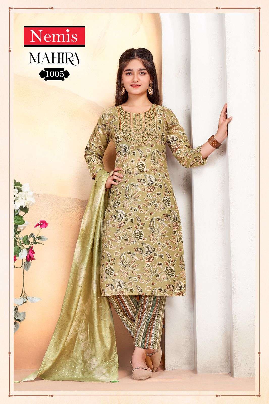 MAHIRA VOL 1 BY NEMIS CAPSULE PRINT CASUAL READYMADE COMBO SET SUIT FOR KIDS