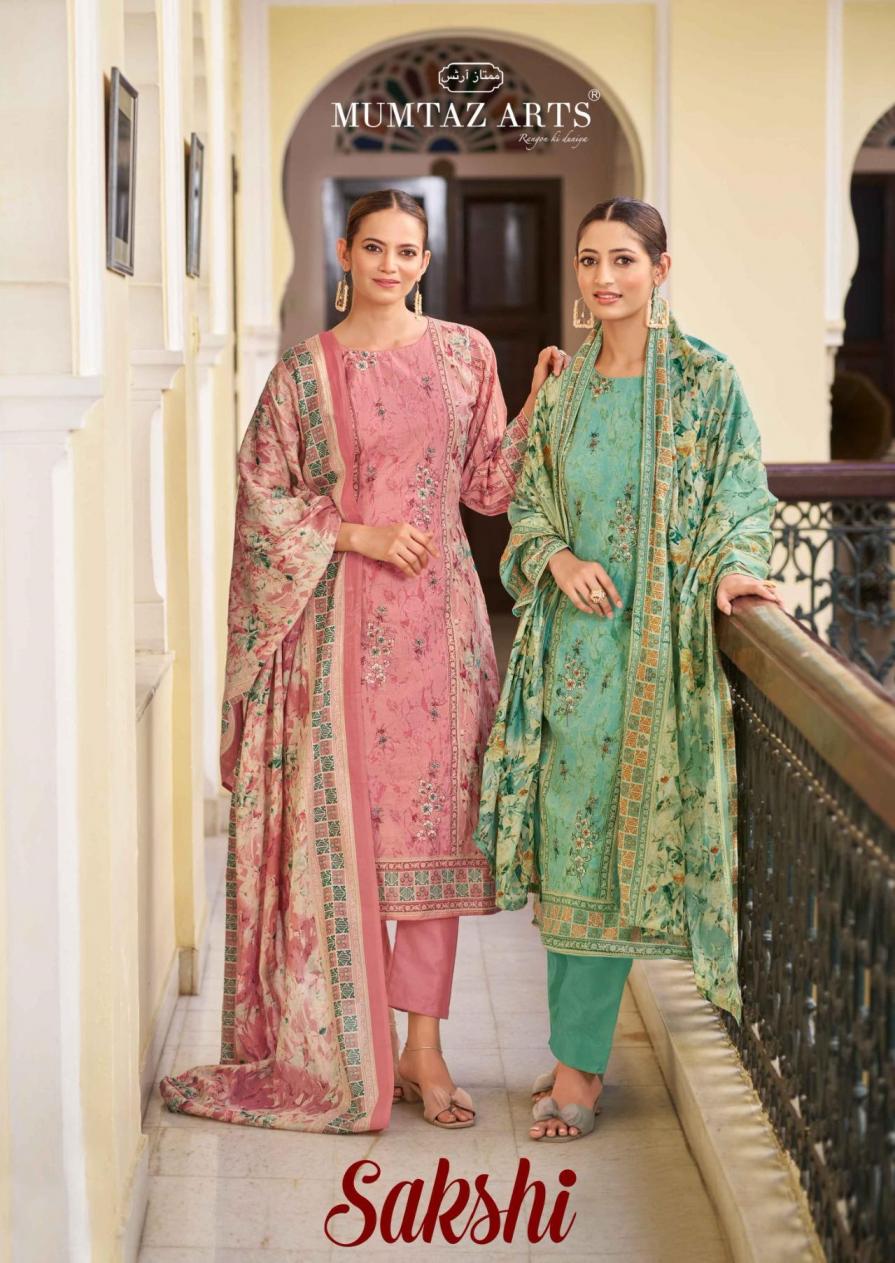 SAKSHI VOL 1 BY MUMTAZ ARTS LAWN HIT DESIGN UNSTITCH PAKISTANI SUIT FOR WOMENS
