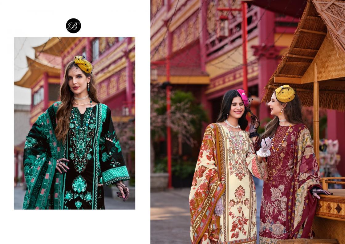 BELLIZA DESIGNER NAIRA VOL 109 COTTON MODEL PAKISTANI SUIT FOR WOMENS