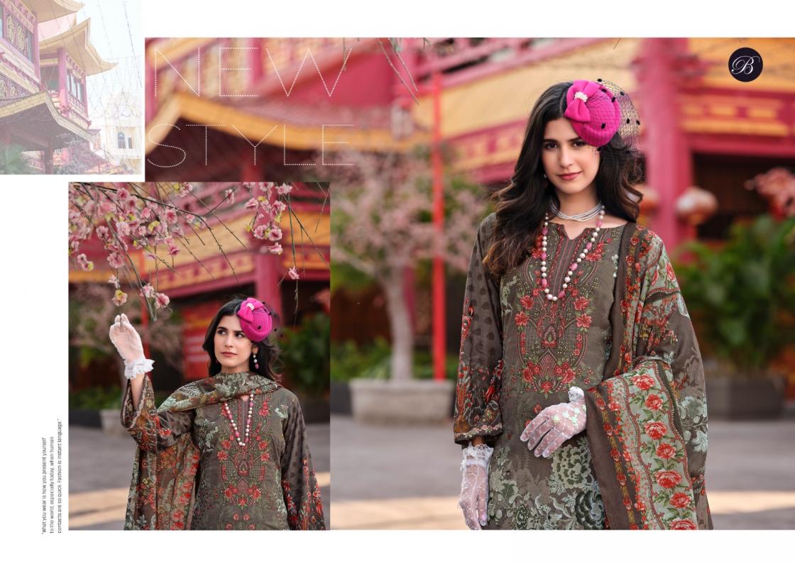 BELLIZA DESIGNER NAIRA VOL 109 COTTON MODEL PAKISTANI SUIT FOR WOMENS