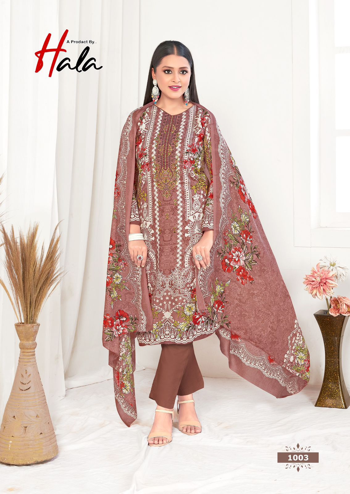 HALA PRESENT AAYAT VOL-1 WHOLESALE PREMIUM SOFT COTTON DIGITAL PRINT WITH EMBROIDERY WORK TRENDY PAKISTANI DRESS MATERIAL