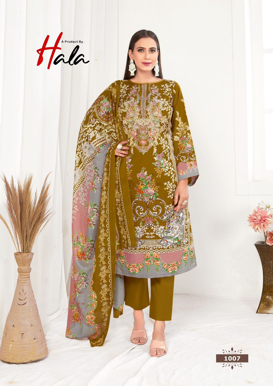 HALA PRESENT AAYAT VOL-1 WHOLESALE PREMIUM SOFT COTTON DIGITAL PRINT WITH EMBROIDERY WORK TRENDY PAKISTANI DRESS MATERIAL