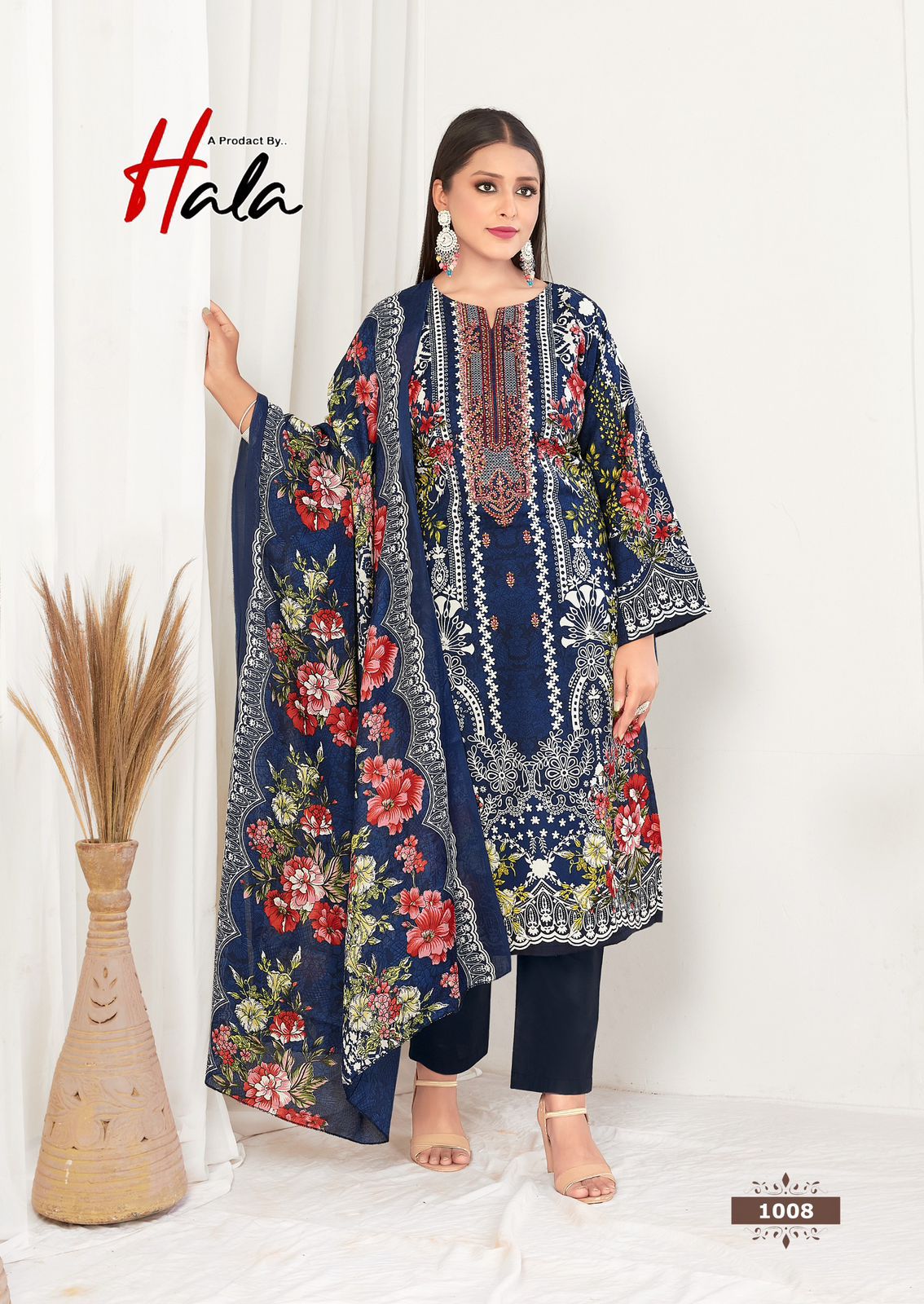 HALA PRESENT AAYAT VOL-1 WHOLESALE PREMIUM SOFT COTTON DIGITAL PRINT WITH EMBROIDERY WORK TRENDY PAKISTANI DRESS MATERIAL