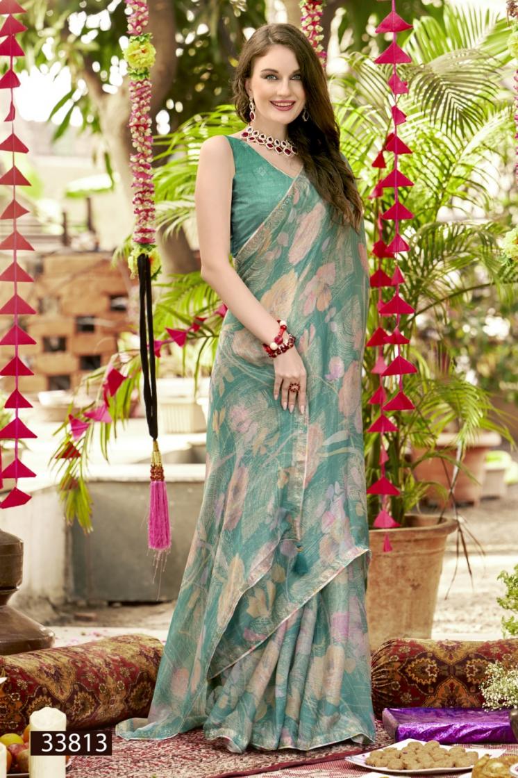 VALLABHI PRINTS PRESENT SIMONA VOL 12 GEORGETTE FLORAL STYLISH SAREE