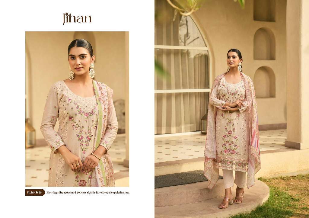 Jihan Taskeen Vol-3 Wholesale Cotton With Self Embroidery Pakistani Style Suits