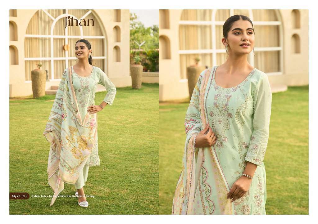 Jihan Taskeen Vol-3 Wholesale Cotton With Self Embroidery Pakistani Style Suits