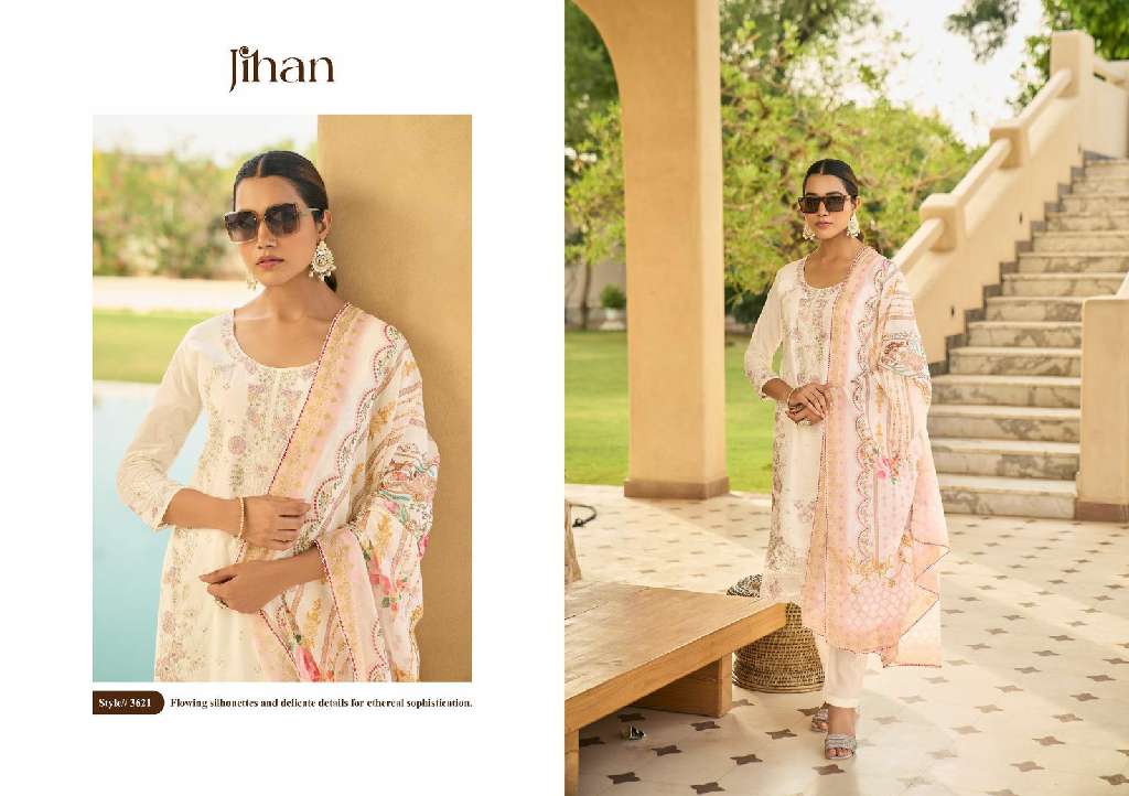 Jihan Taskeen Vol-3 Wholesale Cotton With Self Embroidery Pakistani Style Suits