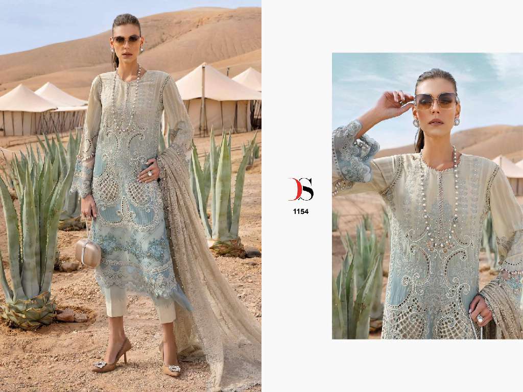 DEEPSY MARIA B PREMIUM EBROIDERED 25 WHOLESALE PURE COTTON WITH HEAVY SELF EMBROIDERY FANCY PAKISTANI SUITS