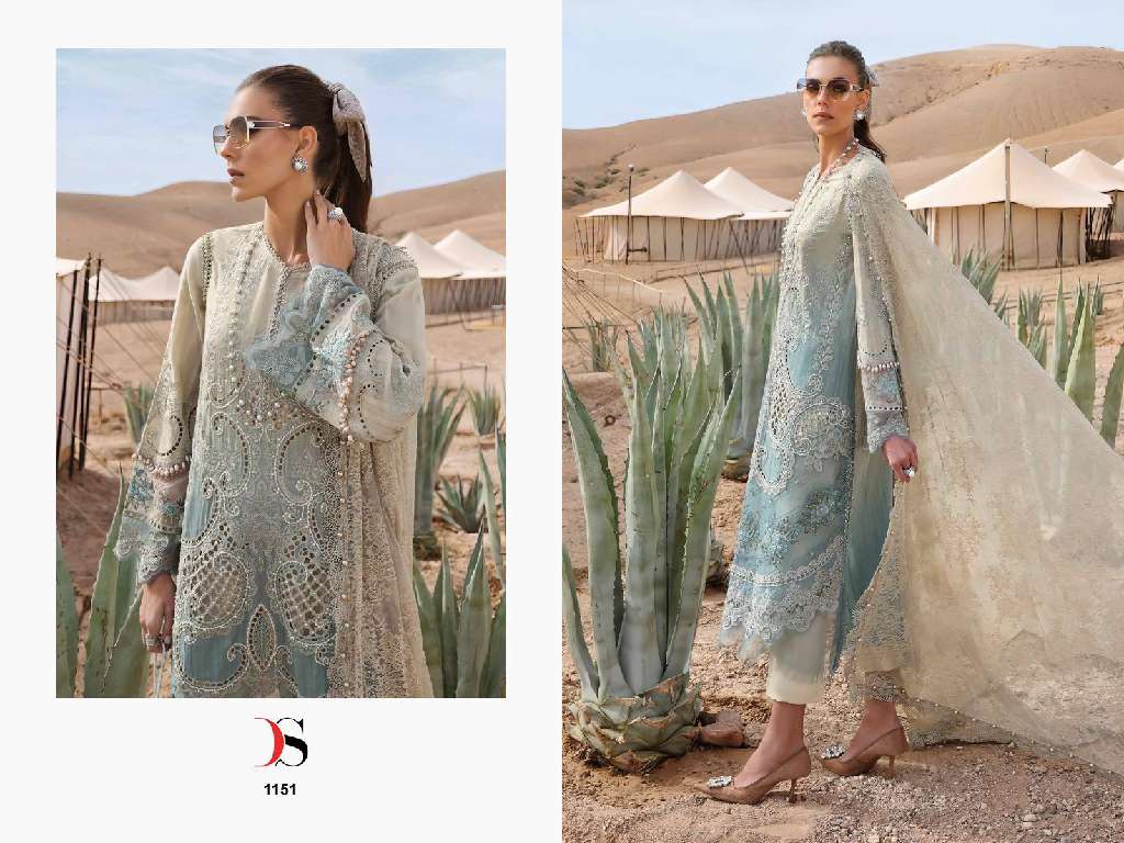 DEEPSY MARIA B PREMIUM EBROIDERED 25 WHOLESALE PURE COTTON WITH HEAVY SELF EMBROIDERY FANCY PAKISTANI SUITS