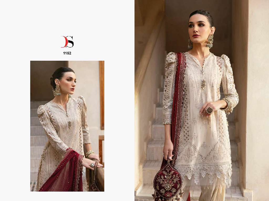 DEEPSY MARIA B PREMIUM EBROIDERED 25 WHOLESALE PURE COTTON WITH HEAVY SELF EMBROIDERY FANCY PAKISTANI SUITS