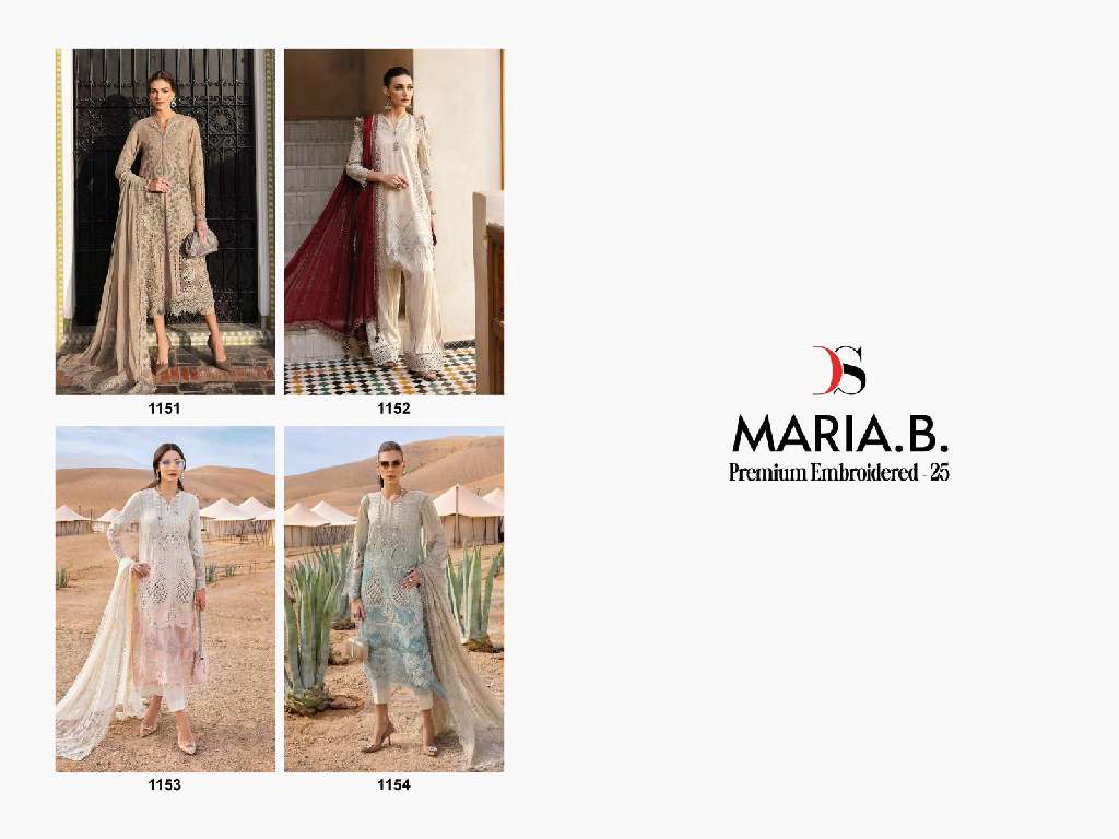 DEEPSY MARIA B PREMIUM EBROIDERED 25 WHOLESALE PURE COTTON WITH HEAVY SELF EMBROIDERY FANCY PAKISTANI SUITS