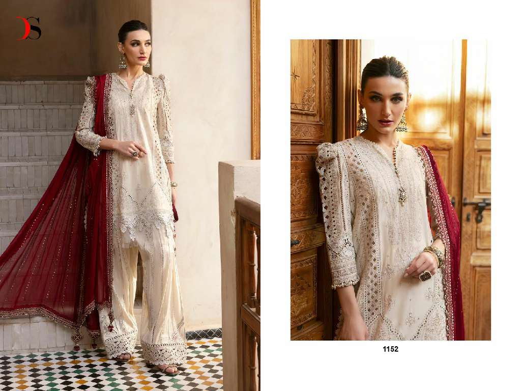 DEEPSY MARIA B PREMIUM EBROIDERED 25 WHOLESALE PURE COTTON WITH HEAVY SELF EMBROIDERY FANCY PAKISTANI SUITS