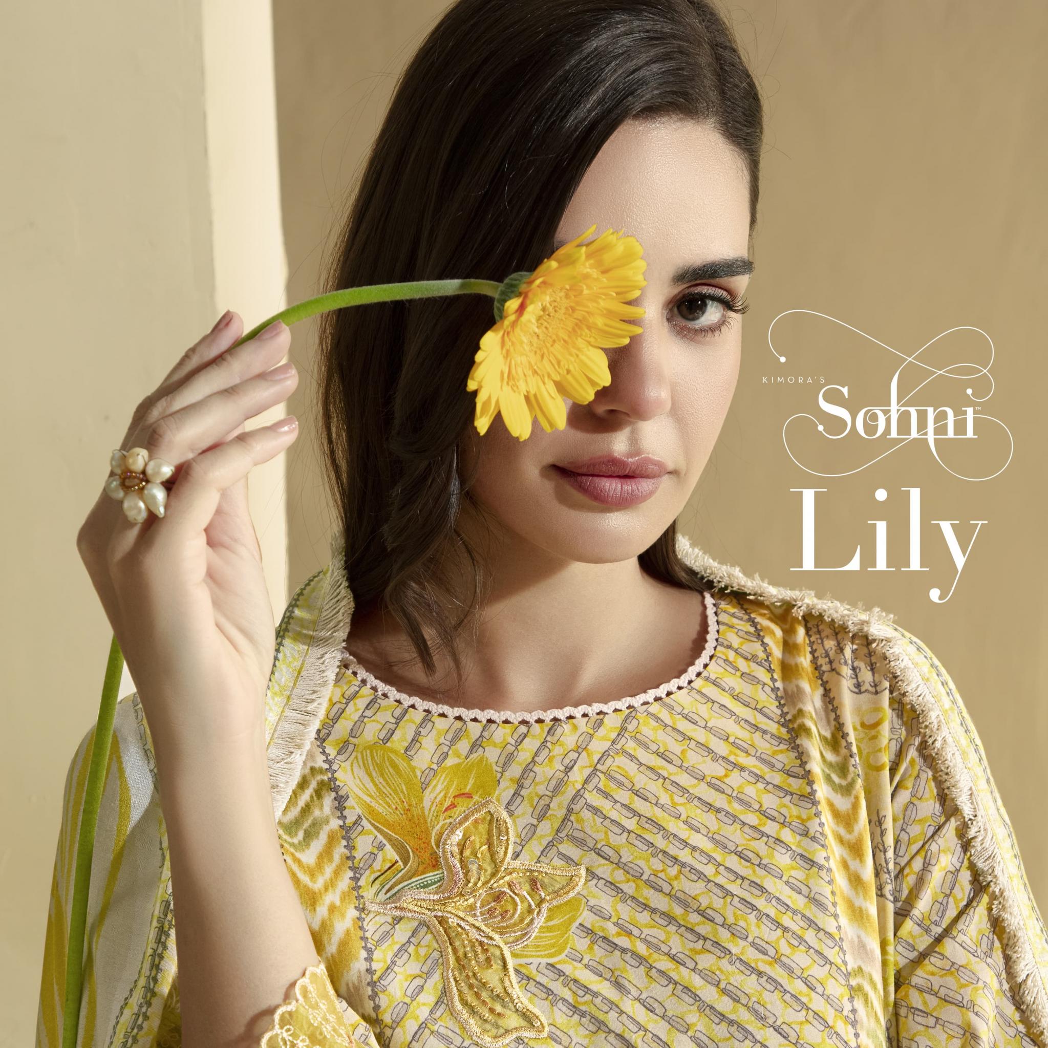 KIMORA SOHNI LAUNCH LILY VOL 3 CASUAL WEAR LAWN COTTON DRESS MATERIAL