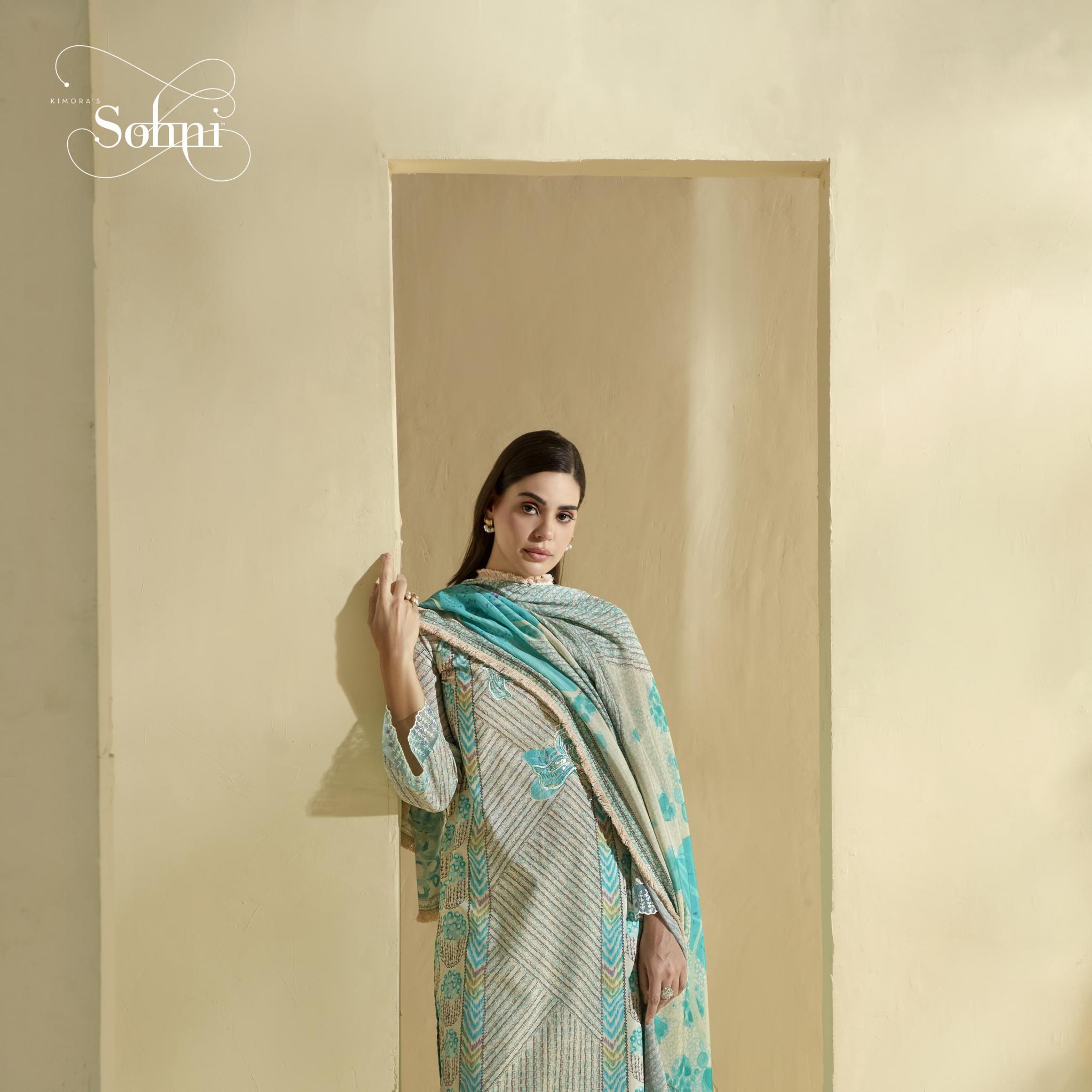 KIMORA SOHNI LAUNCH LILY VOL 3 CASUAL WEAR LAWN COTTON DRESS MATERIAL