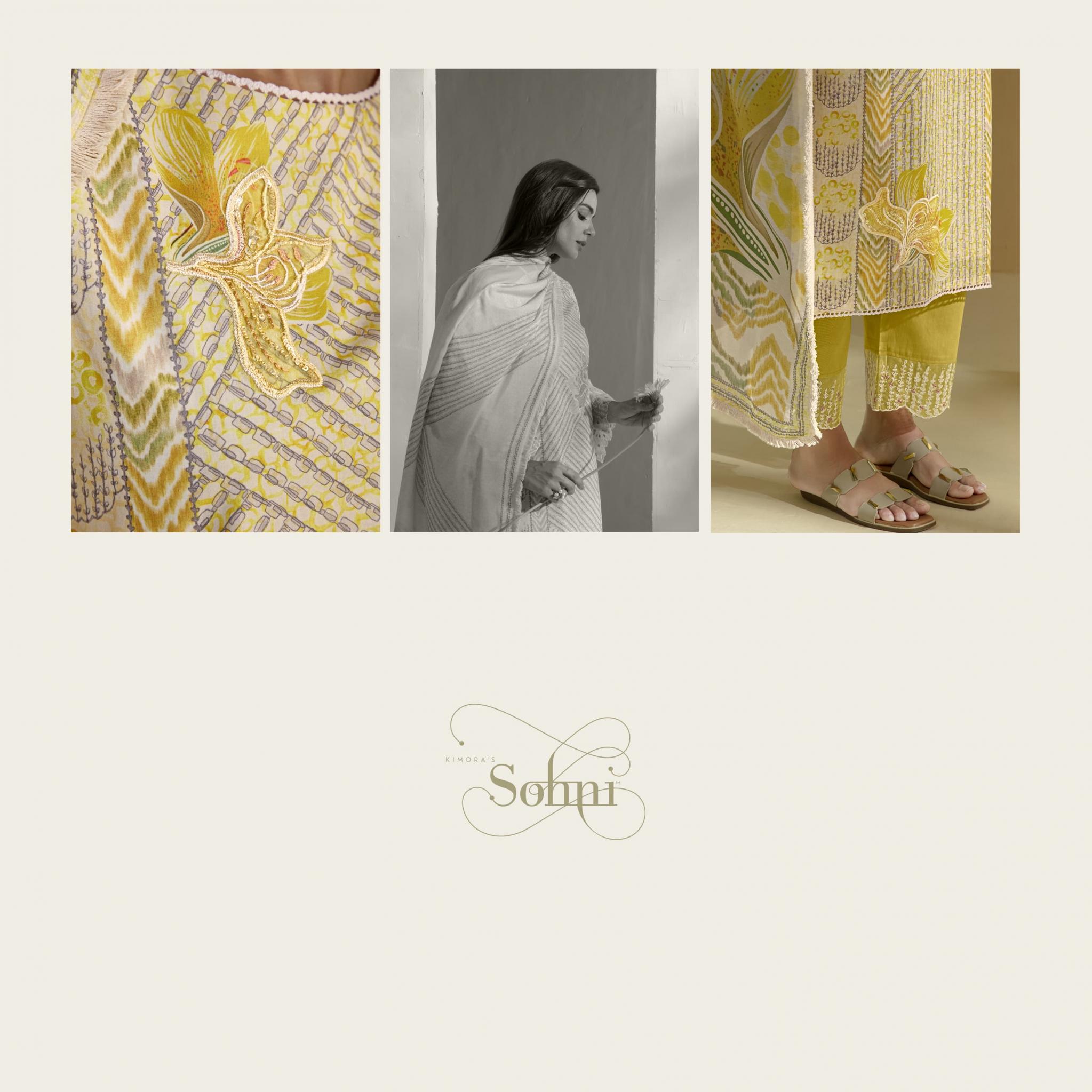 KIMORA SOHNI LAUNCH LILY VOL 3 CASUAL WEAR LAWN COTTON DRESS MATERIAL