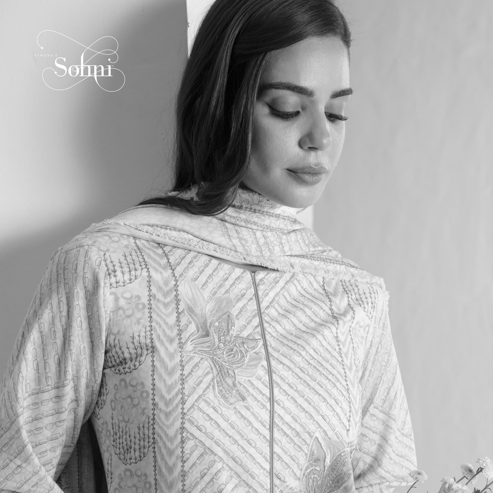 KIMORA SOHNI LAUNCH LILY VOL 3 CASUAL WEAR LAWN COTTON DRESS MATERIAL