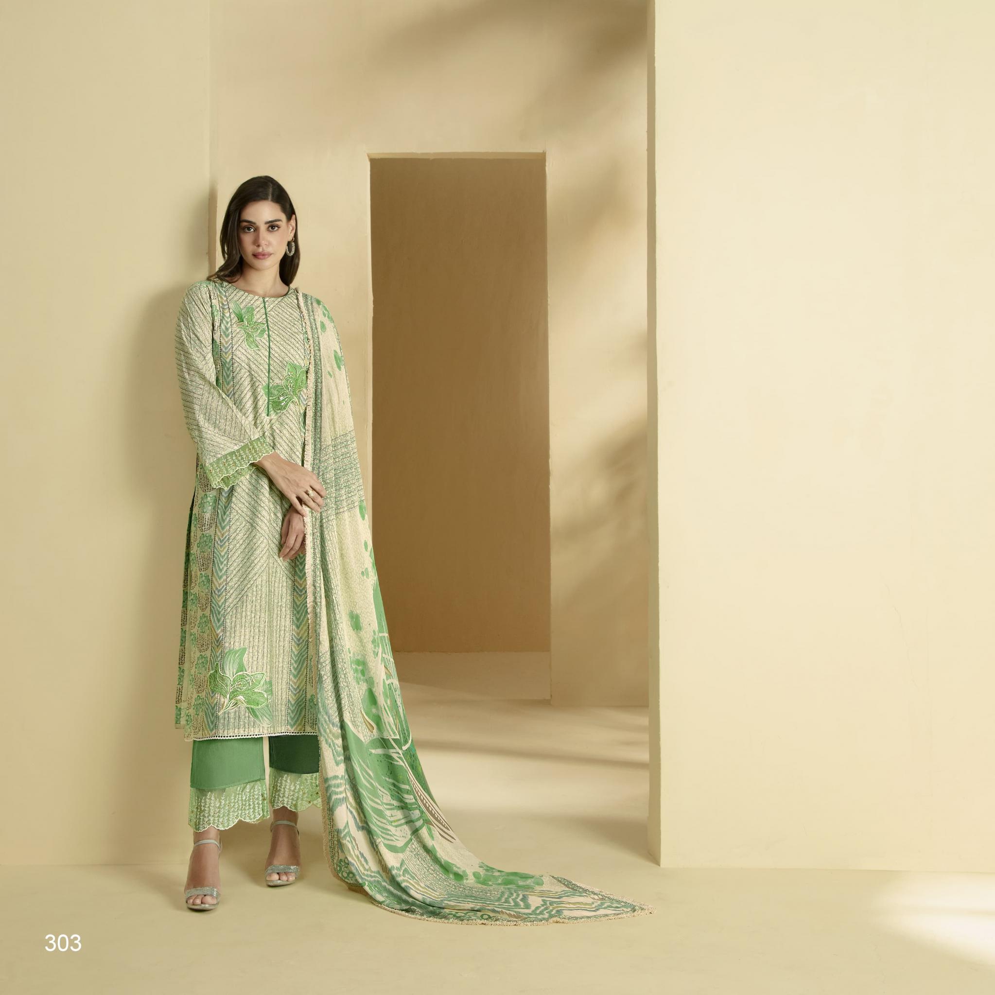 KIMORA SOHNI LAUNCH LILY VOL 3 CASUAL WEAR LAWN COTTON DRESS MATERIAL