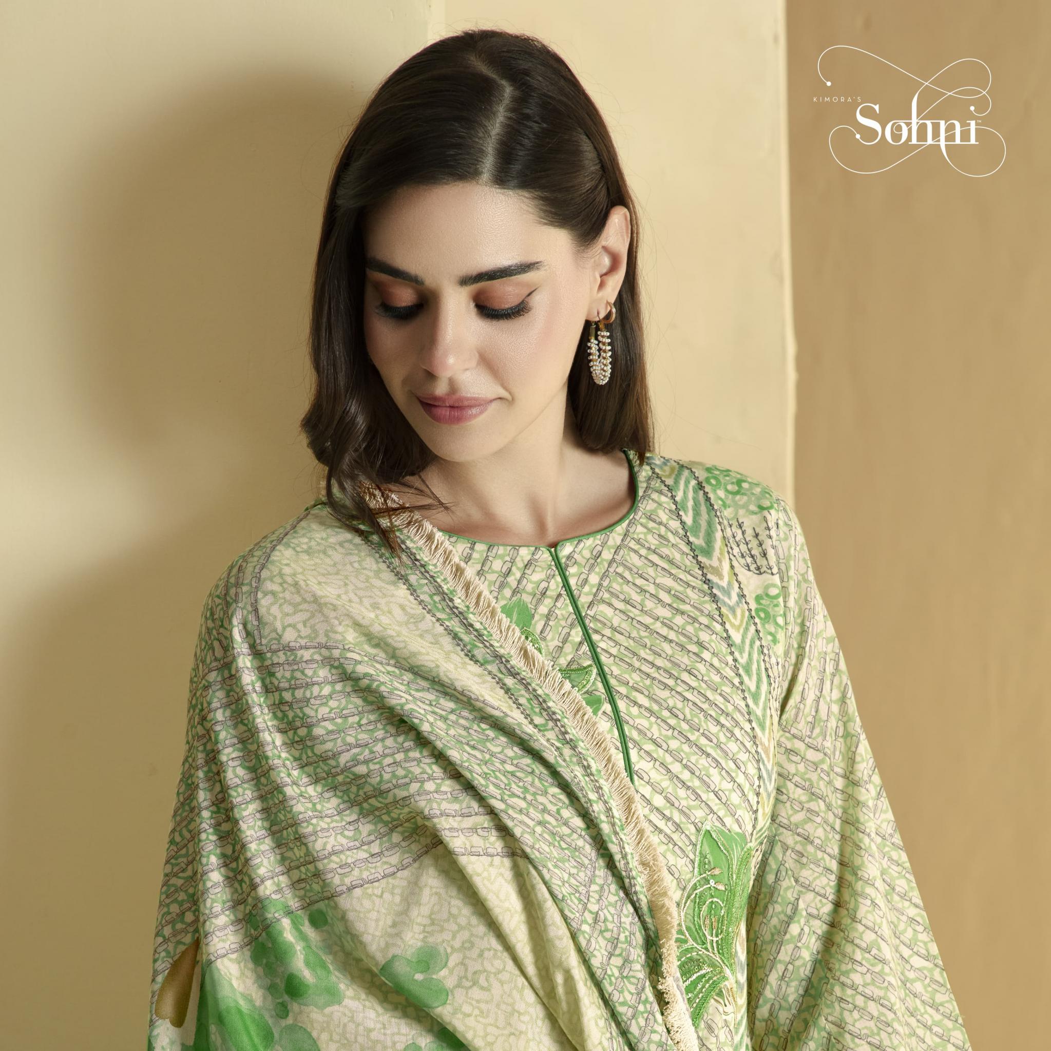 KIMORA SOHNI LAUNCH LILY VOL 3 CASUAL WEAR LAWN COTTON DRESS MATERIAL
