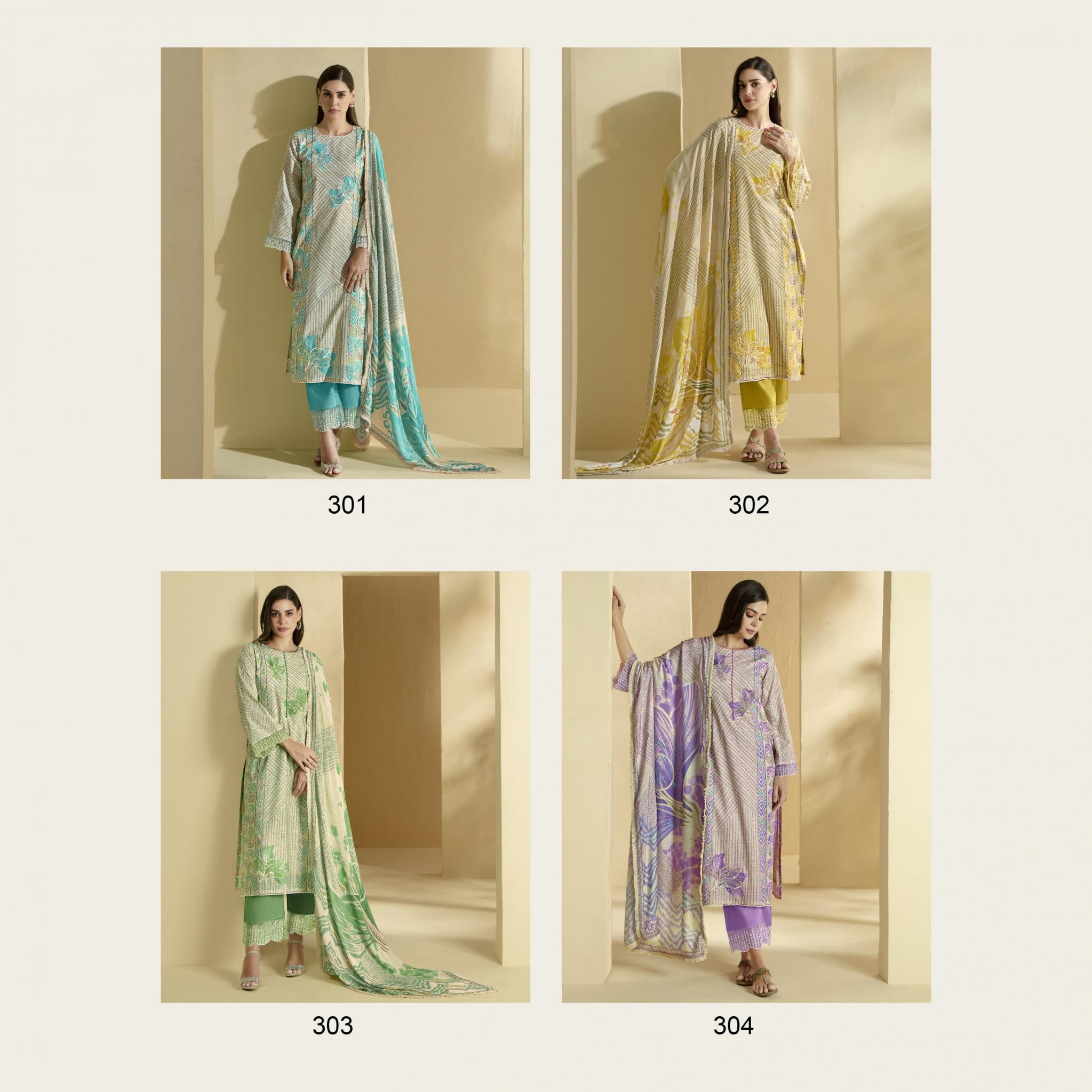 KIMORA SOHNI LAUNCH LILY VOL 3 CASUAL WEAR LAWN COTTON DRESS MATERIAL