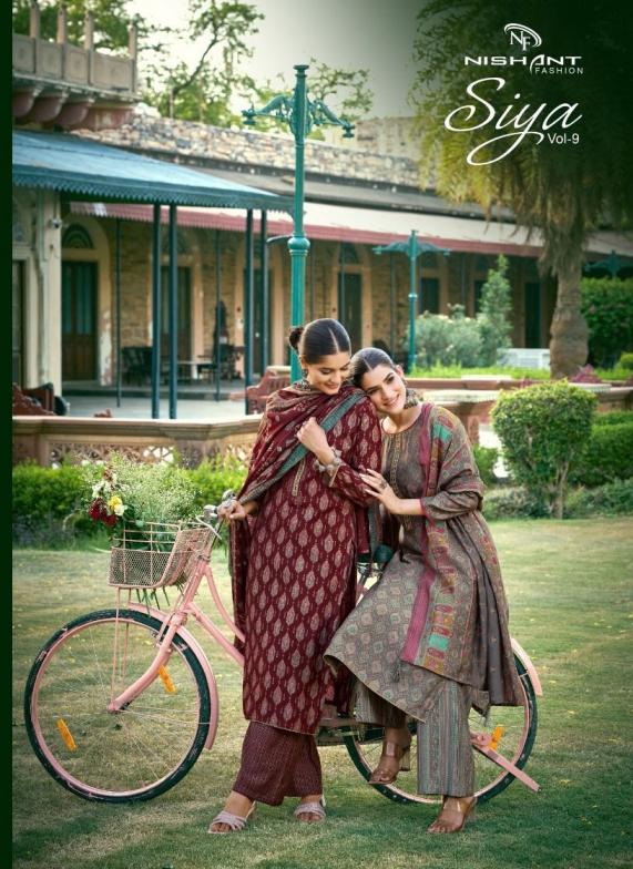 NISHANT FASHION SIYA VOL 9 DAILY WEAR MODEL SILK UNSTITCHED SALWAR KAMEEZ