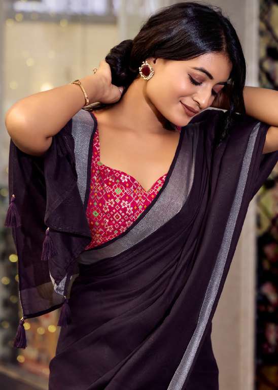 KASHVI CREATION ABHILASHA VOL 6 LINEN SILK WEAVING PATTERN FANCY SAREE WHOLESALER
