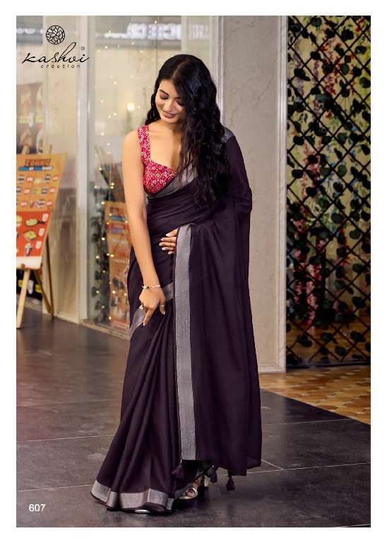 KASHVI CREATION ABHILASHA VOL 6 LINEN SILK WEAVING PATTERN FANCY SAREE WHOLESALER
