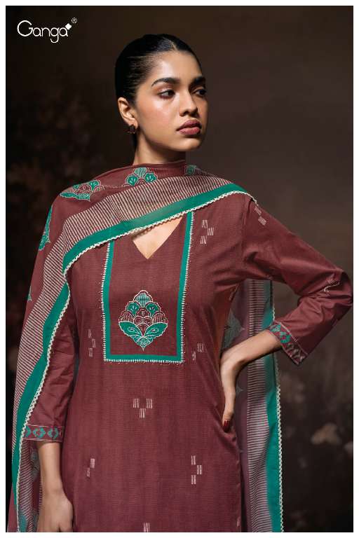GANGA SAMANTHA S3637 WHOLESALE PREMIUM COTTON WITH DIGITAL PRINT PARTY WEAR SALWAR SUITS