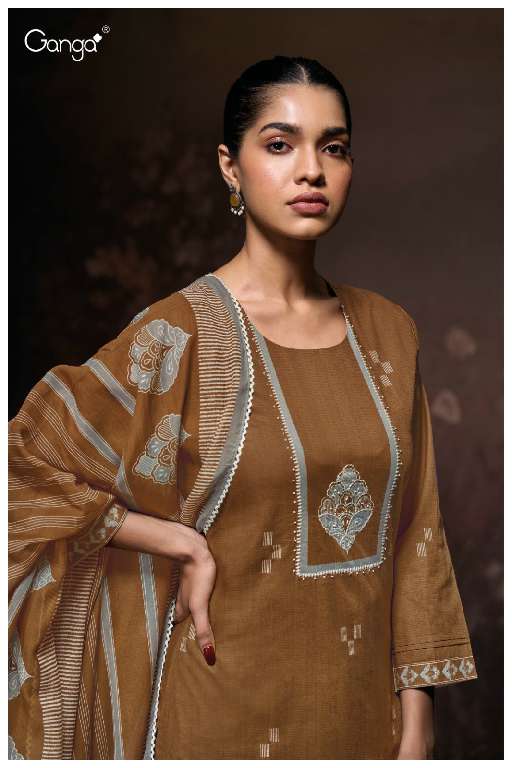 GANGA SAMANTHA S3637 WHOLESALE PREMIUM COTTON WITH DIGITAL PRINT PARTY WEAR SALWAR SUITS