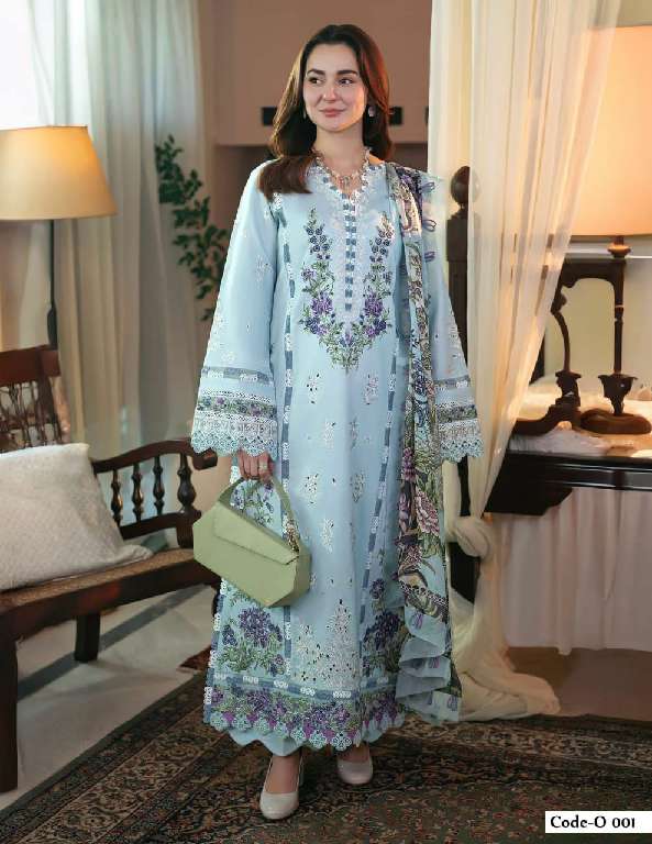 JADE OMBRE INTEZAR WHOLESALE PURE PREMIUM COTTON TRENDY UNSTITCHED PAKISTANI SUITS