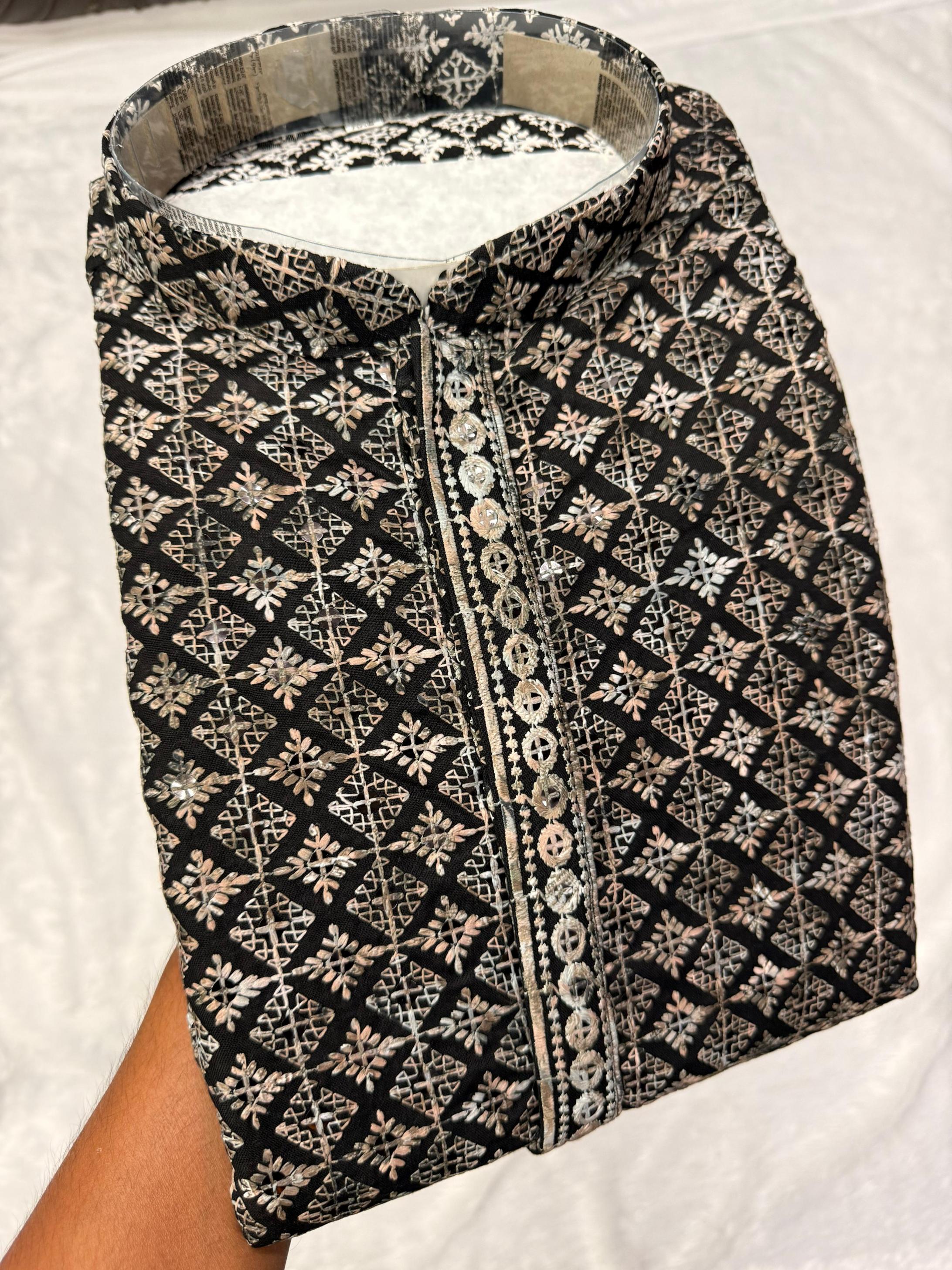 VESHBUSHA VOL 1 BY AR EXPORTS RAYON SHIFFLLI WORK READYMADE STYLISH MENS KURTA