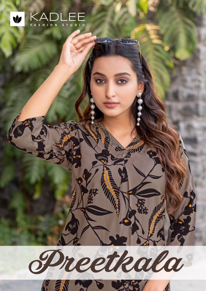 PREETKALA BY KADLEE RAYON FULLY STITCH UNIQUE DESIGN CO-ORD SETS