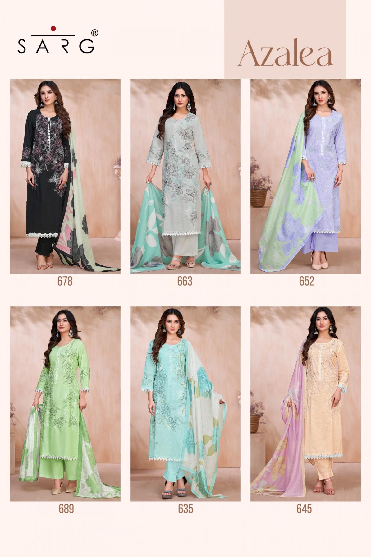 AZALEA VOL 1 BY SARG BY SAHIBA CASUAL UNSTITCHED SALWAR KAMEEZ