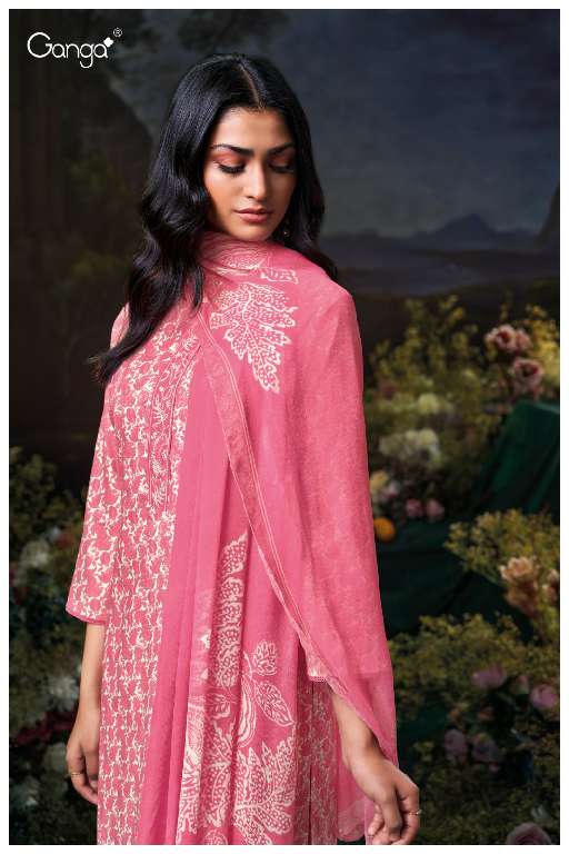 GANGA FIORA S3598 WHOLSALE PREMIUM COTTON DESIGNER PARTY WEAR SUITS